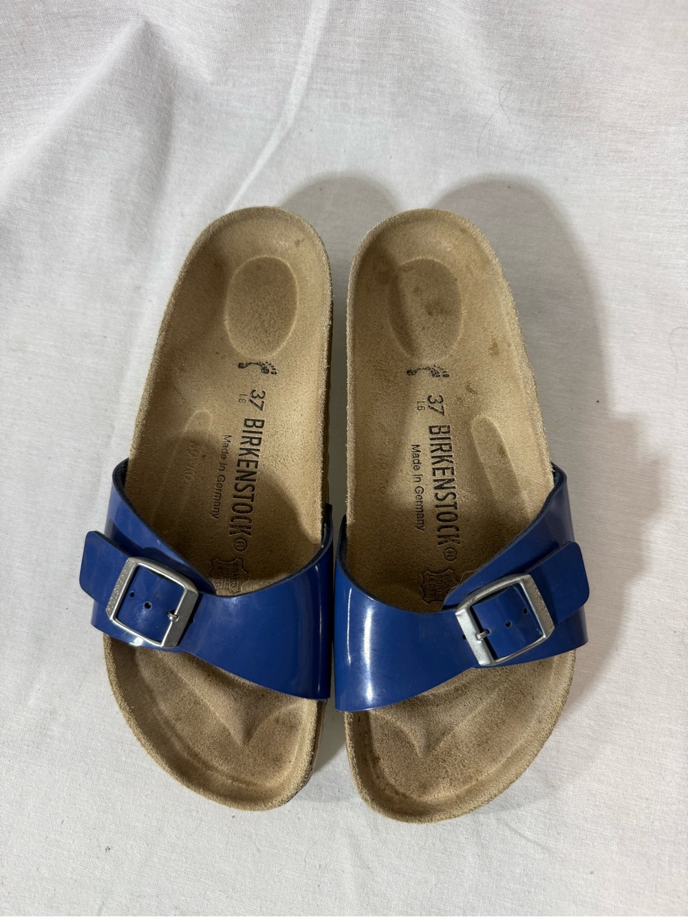 Birkenstock Kids Blue Madrid Single Strap Sandals Size 37/6